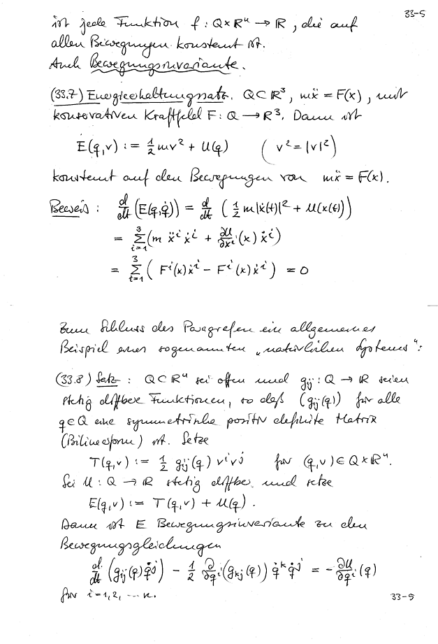 Bewegungsgleichungen; Seite 1
