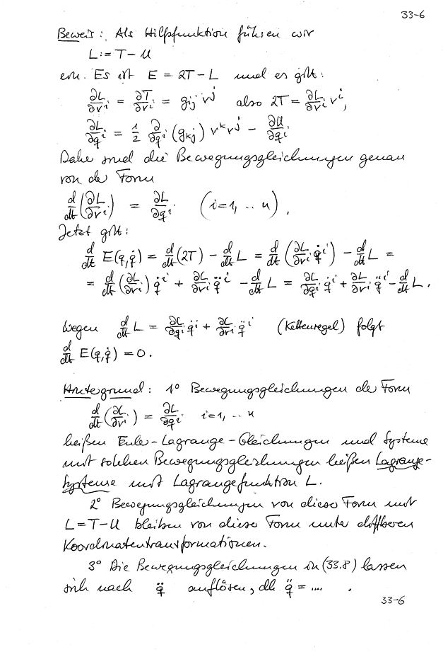 Bewegungsgleichungen; Seite 1