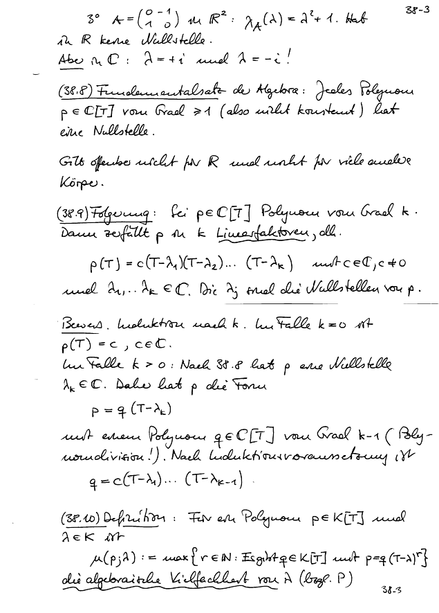 Das charakteristische Polynom; Seite 3
